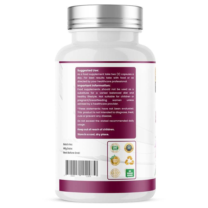 Humming Herbs Echinacea Supplement 6 in 1 | with Holy Basil Quercetin Vitamin C Zinc and Vitamin D3 | 1220 mg per Serving | 120 Vegan Capsules | 60 Day Supply