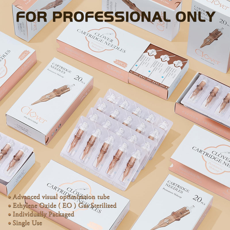 [Australia] - Smp Professional Cartridges Tattoo Needles 3 Round Liner 0.30mm Bugpin Needles Cartridges for Tattooing Permanent Makeup Hair Strokes Tattoo Gun Kit Supply 1003RL (Clover) 1003RL 0.30mm 