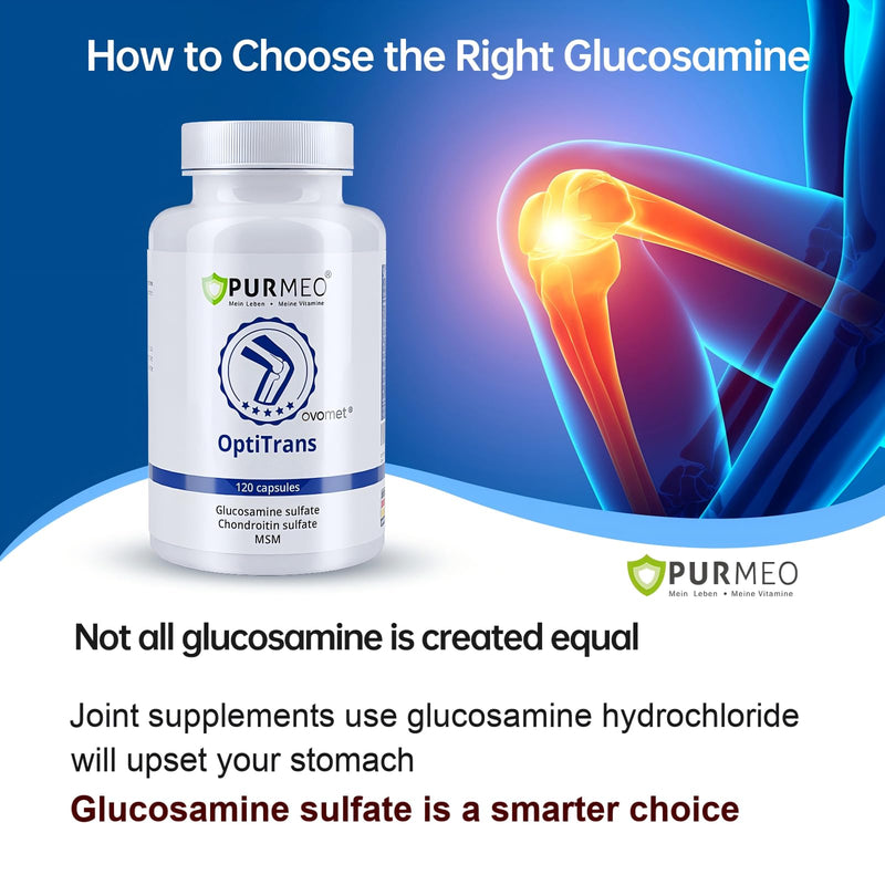 [Australia] - OVOMET Eggshell Membrane Low-Purine Glucosamine Chondroitin Sulfate MSM Boswellia Joint Supplement - Supports Mobility Comfort Strength Flexibility & Bone - Made in Germany - 60 Days Supply 