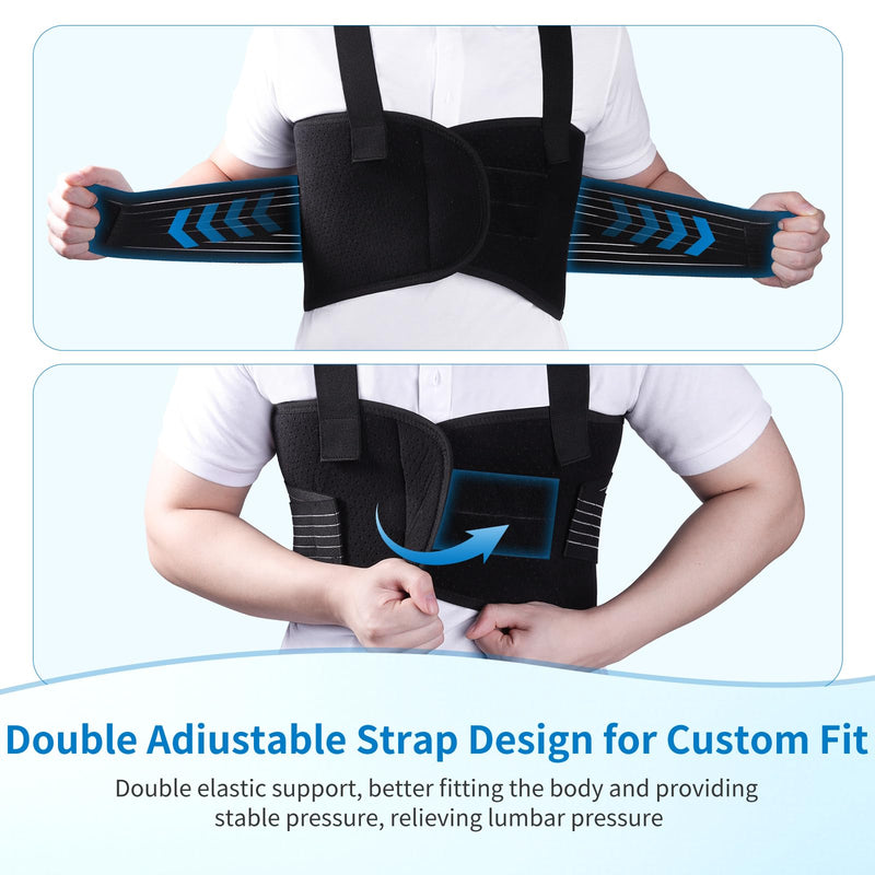 Rib Brace Broken Rib Belt,Elastic Rib Support Brace for Men and Women's Chest,Suitable for Rib Fractures,Dislocations,and Sternum Injuries,Reducing Chest Pain and Rib Pain(Black，M) Medium Black
