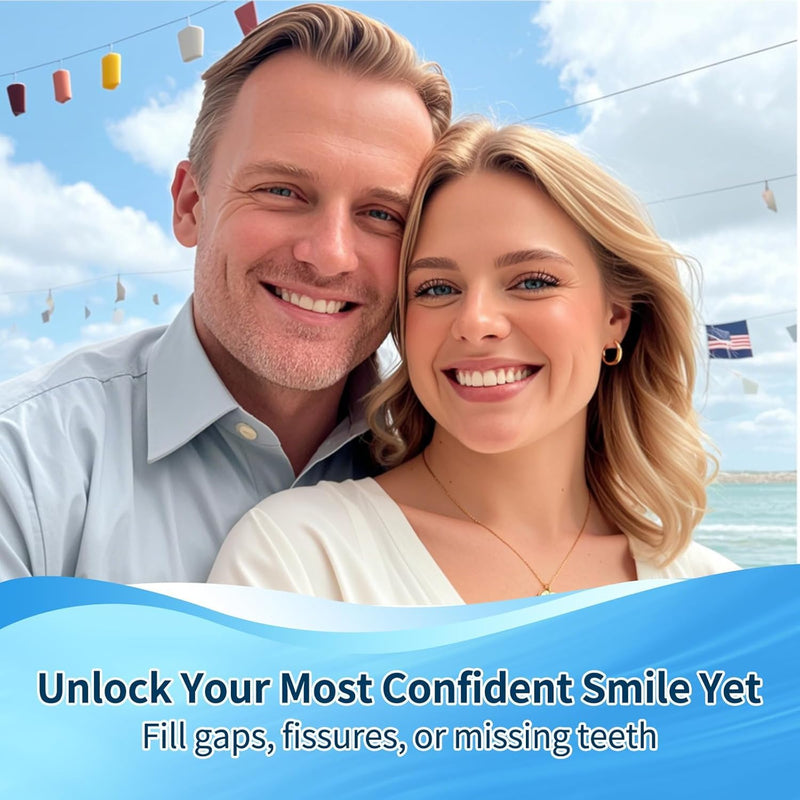 Tooth Repair kit for Filling The Missing Broken Tooth and Gaps-Moldable Fake Teeth and Thermal Beads Replacement Kit-Natural Color-BB1