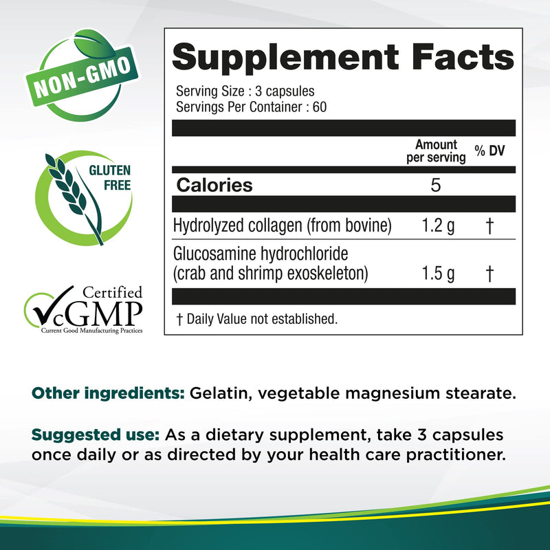 [Australia] - Genacol Glucosamine and Collagen Joint Supplement Glucosamina Colageno | Lubricates, Protects and Maintains Heathy Joints | Relieves Joint Discomfort Plus 180 Capsules 180 Count (Pack of 1) 