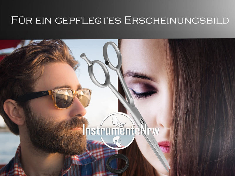 [Australia] - Hair scissors from Solingen Hairdressing scissors with a sharp cut and one-sided micro-serration Made in Germany Hair cutting scissors made of stainless steel for a perfect haircut (15.24 cm) 15.24 cm 