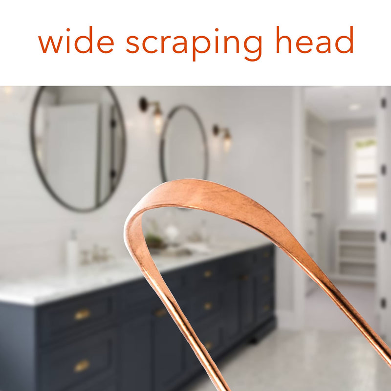 [Australia] - Bäst Tongue Scraper • 100% Copper (1 Pack) Premium Tongue Cleaner • Improve Oral Health • Ayurvedic Cleaning Tool 1 Count (Pack of 1) 