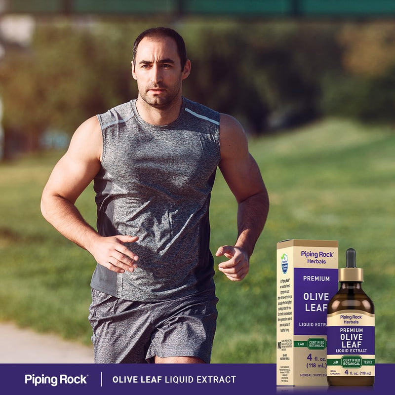 [Australia] - Piping Rock Olive Leaf Extract Liquid Tincture | 4 Fl Oz | Alcohol Free, Vegetarian | Non-GMO, Gluten Free 