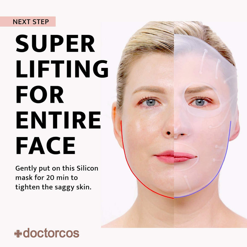 Silicone Skin Mask | Face Lifting Double Chin Reducer | V Line Lifting | Under Eye Mask | Forehead Wrinkles Treatment | Korean Skin Care 1 Count (Pack of 1)