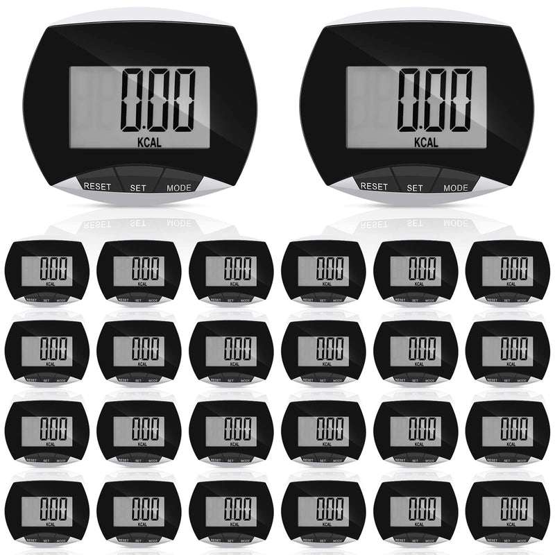 [Australia] - Weewooday Pedometer for Walking Steps and Miles Simple Pedometer Clip on with Large Digital Display Portable LCD Step Counter Bulk Gift for Women Men Adults 16 