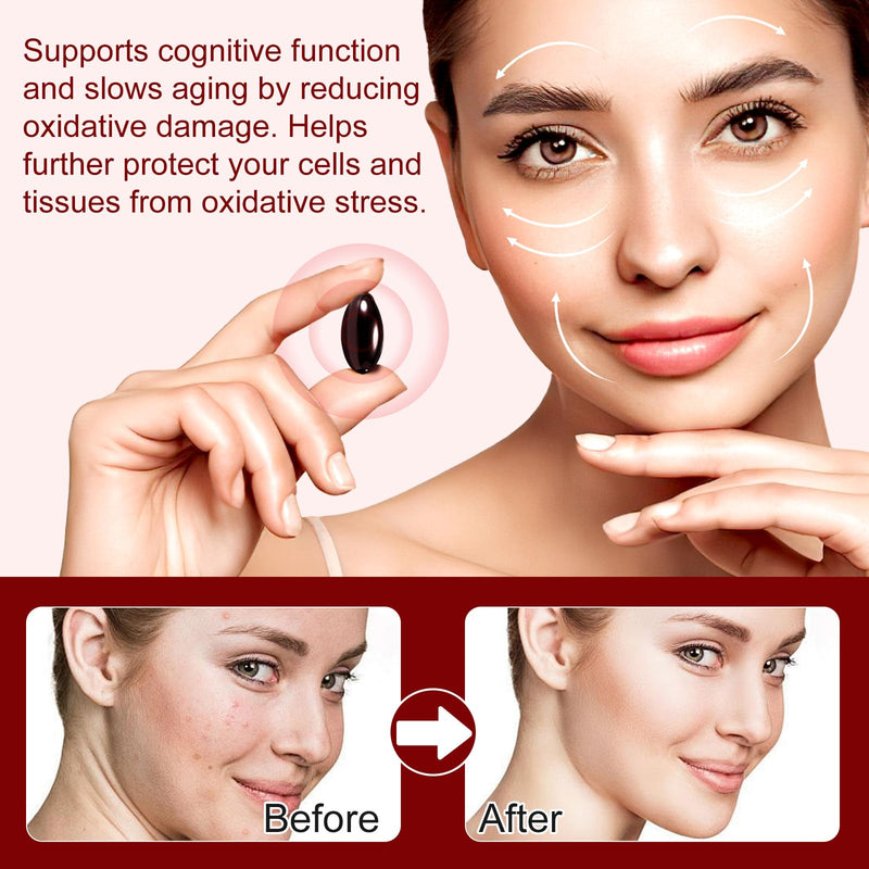Astaxanthin Supplements 12mg 120 Softgels,Premium Astaxanthin Antioxidant Supplements,Fresh Microalgae Source,High Absorption for Eye & Skin Support,Natural Formula,Fresh Microalgae Source