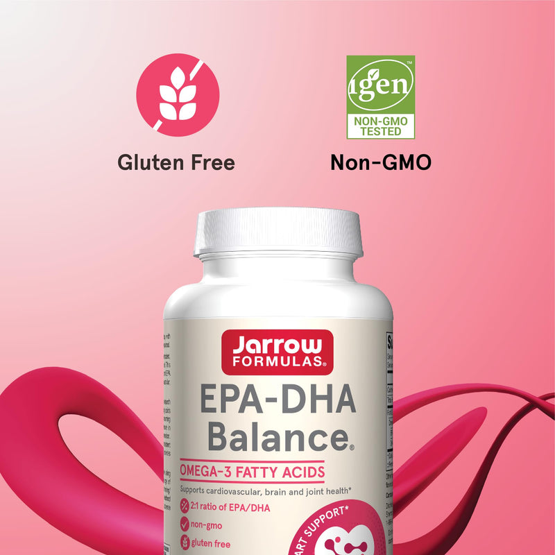 [Australia] - Jarrow Formulas EPA-DHA Balance, 1,200 mg Omega-3 Fatty Acids for Cardiovascular Support, 240 Softgels, 120 Day Supply Unflavored 240 Count (Pack of 1) 