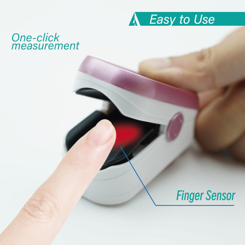 Pulse Oximeter Fingertip Rechargeable, Pulse Oximeter and Oxygen Monitor with OLED Screen, Accurate and Fast SpO2 and Heart Rate Monitor, Pulse Ox with Two Straps and Charing Cable