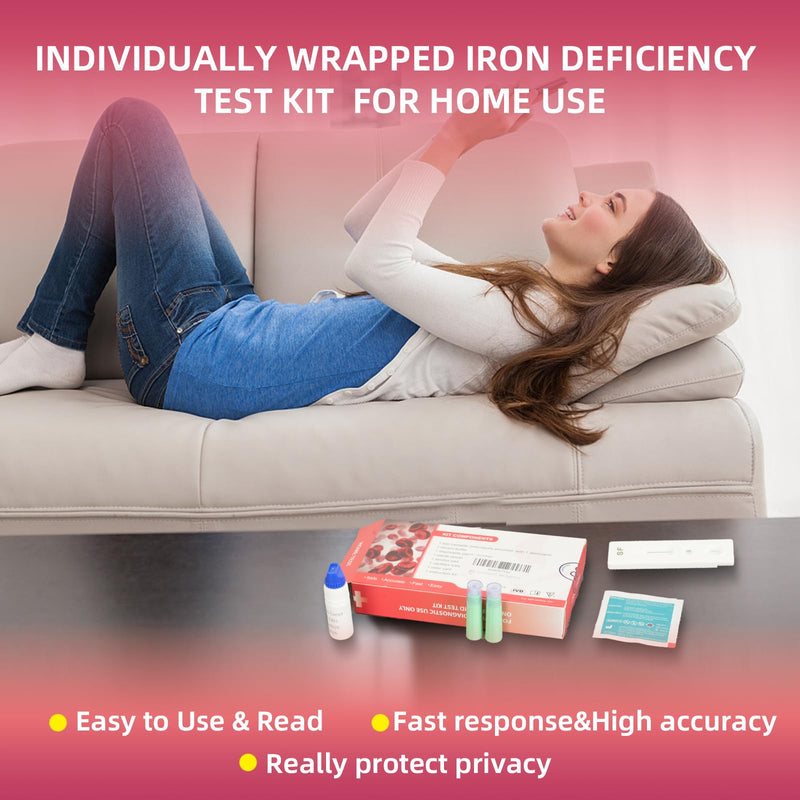 Iron Deficiency Test kit for Children and Adults, Rapid Home Test