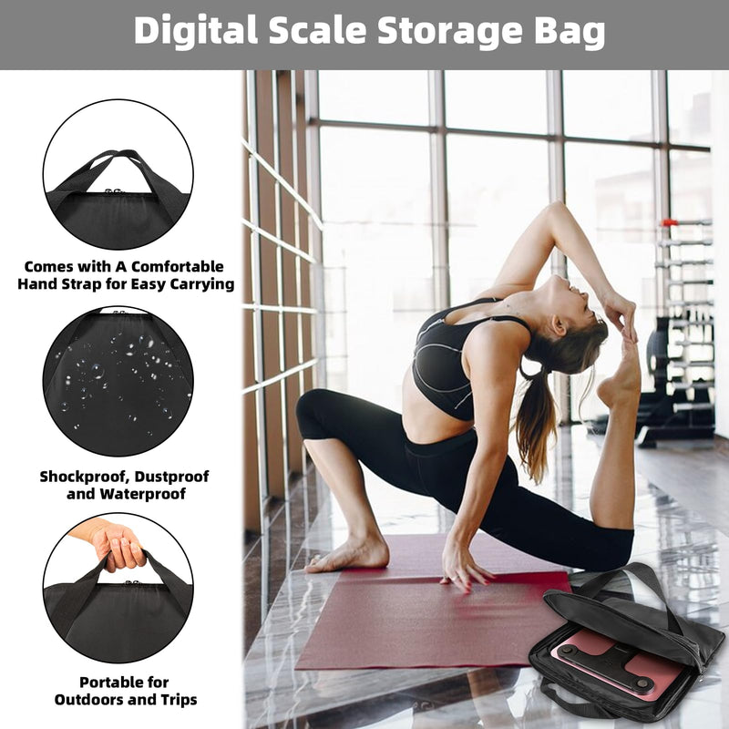 Carrying Bag for Body Composition Monitor Scale, Digital Bathroom Scale Storage Case, 13.5 x 13.5 IN Travel Carrier Case for Most Smart Scale (Bag Only)