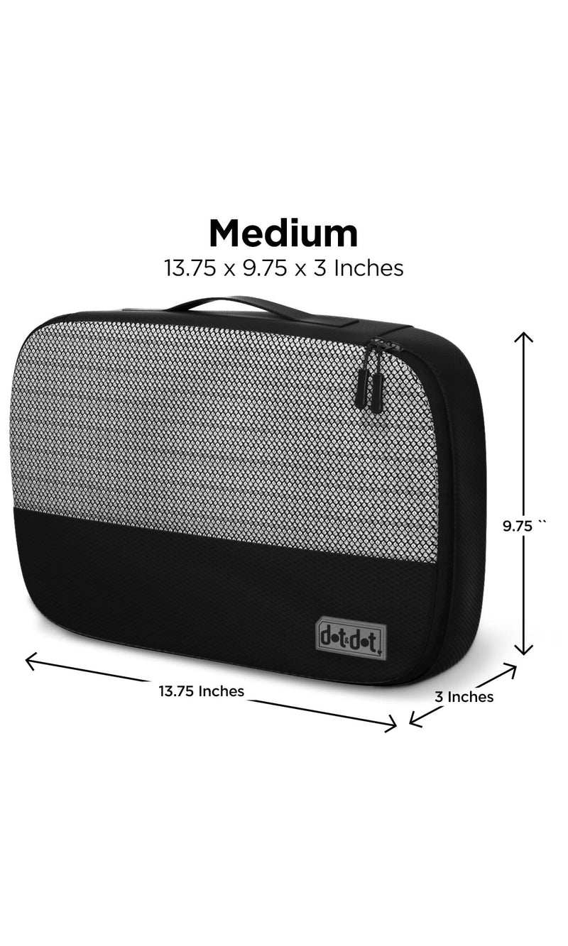 Medium and Large Black Travel Packing Cubes