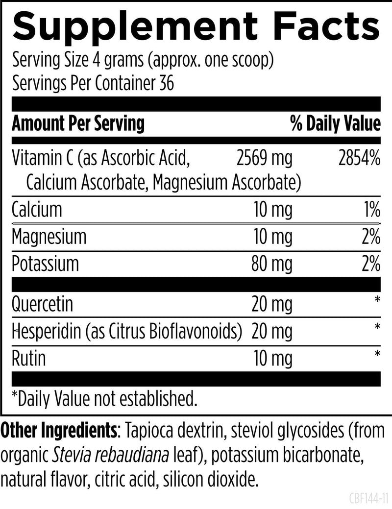 [Australia] - Designs for Health C+BioFizz Fizzy Vitamin C Drink Powder High Potency Powder with Bioflavonoids - Immune + Antioxidant Support - Vegan (36 Servings / 144g) Standard Packaging 