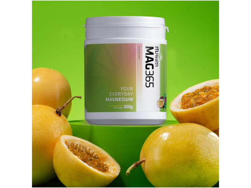 MAG365 Magnesium Citrate Powder - Highly Absorbable Magnesium Supplement - Passion Fruit 300g 300 g (Pack of 1)