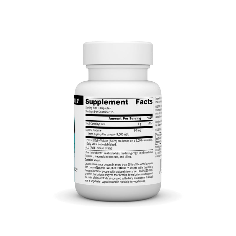 [Australia] - Source Naturals, Inc. Lactase Digest* - 45 VegCap 