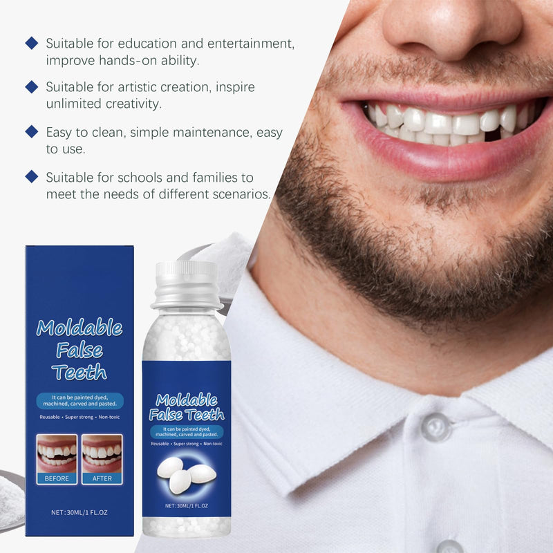 [Australia] - Dental Filling Beads(30ML/1FL.OZ) | Temporary filling, Covering of tooth cavities | Comfort-focused experience, DIY Tooth Filling Kit 