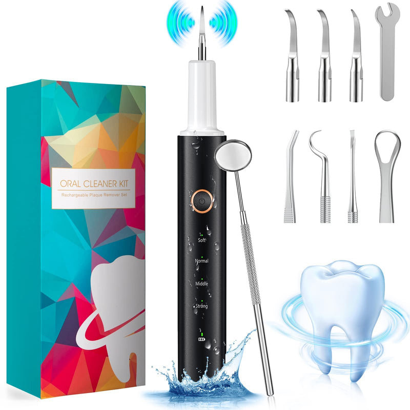 [Australia] - Teeth cleaning set, tooth cleaning set, toothbrush for caring for teeth at home, electric tooth cleaner for there are 4 modes and 3 cleaning heads 