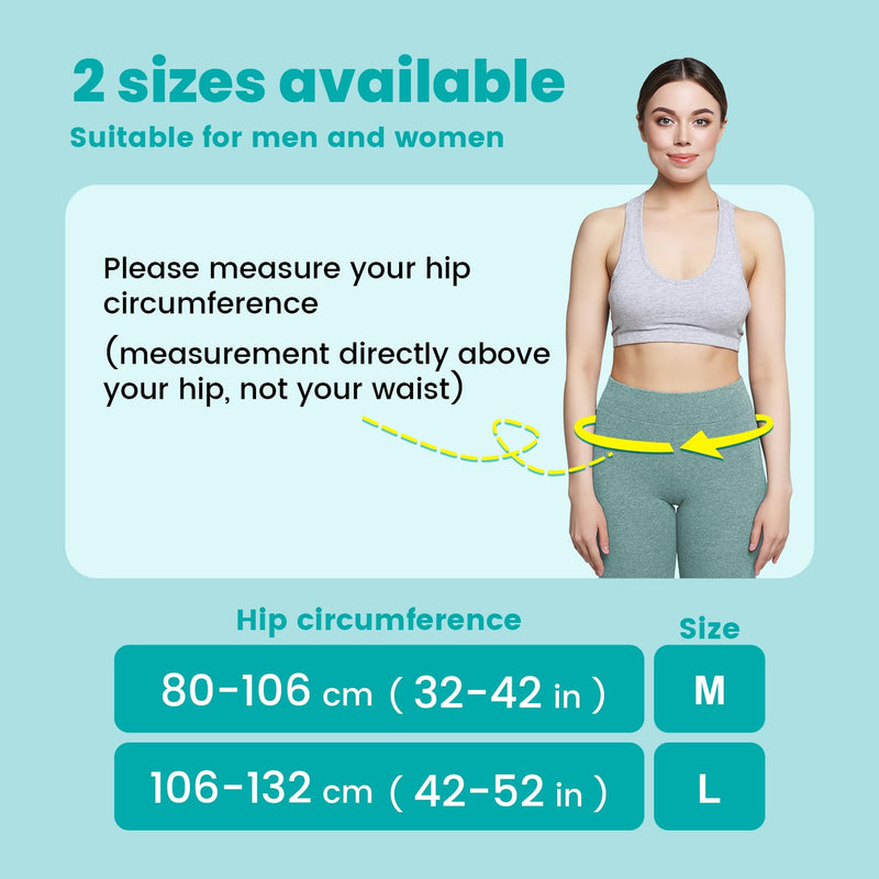 Sacroiliac Hip Belt, Si Joint Belt Support for Women Men, Alleviates Sciatic, Pelvic, Lumbar, Leg and Sacral Nerve Pain, Adjustable Diamond Compression Trochanter Belt Brace-M M