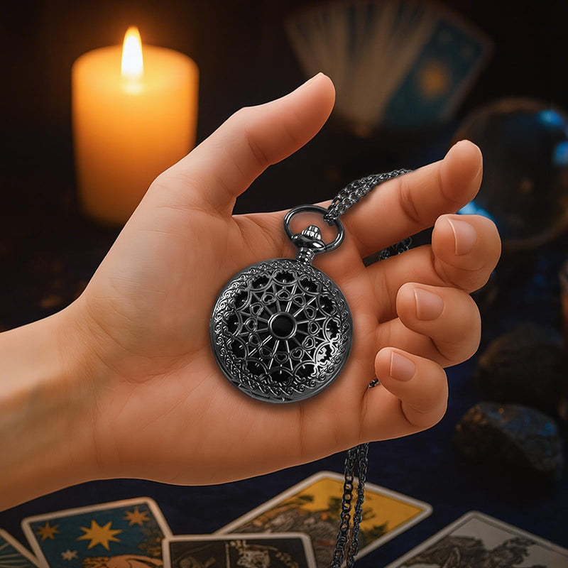 Scrying Mirror Black Obsidian Mirror, Witchcraft Supplies for Divination, Witchcraft, Meditation, Divination Tools&Witch Gifts (Heart) Heart