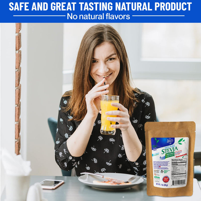 [Australia] - 100% Pure Stevia Powder extract leaf 1 Oz, No Artificial Sweetener, 1049 Servings | Stevia Green Leaf Extract | Zero Calorie & Keto Friendly 