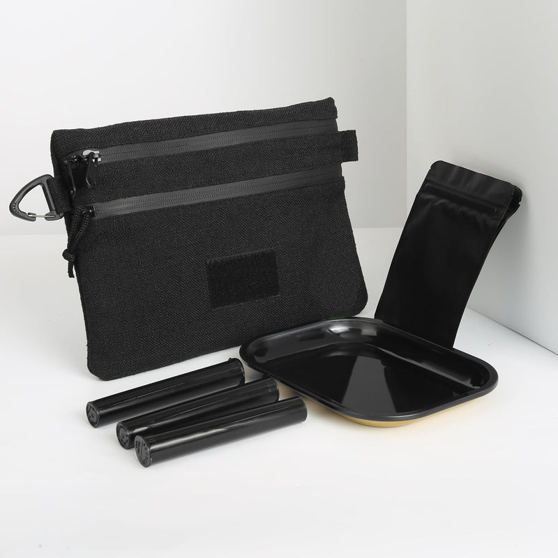 [Australia] - Smell Proof Bag-10x7 inch,Dog-Tested Smell Proof Pouch Container,Odorless Scent Proof Bags Storage For Travel Storage, No Smell Odor Proof Bags Carbon Lined (black) （10x7 In） 