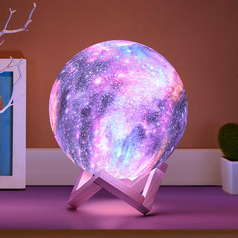 [Australia] - Moon Lamp Galaxy Lamp 5.9 inch 16 Colors LED 3D Moon Light, Remote & Touch Control Lava Lamp Moon Night Light Gifts for Girls Boys Kids Women Birthday 