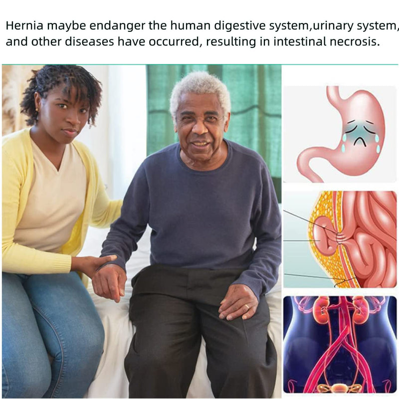 Hernia Belt Truss for Men Groin Hernia Support Brace Adjustable Groin Strap with 2 Removable Compression Pads Breathable Waist Strap for Single&Double Inguinal or Sports Hernia black(M)