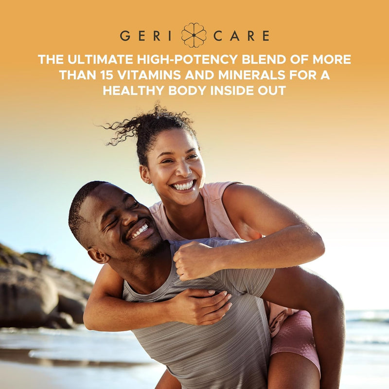 GeriCare One-Daily Multivitamins with Minerals for Men & Women (1000 Tablets) High-Potency Multi-Vitamin & Multimineral Dietary Supplement for Immunity, Energy| Complete Daily Nutritional Support 1000 Count (Pack of 1)
