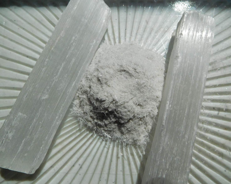 Selenite Powder - 1mm and Smaller - 100% Crystal Life+Love! Cleansing Charging Forever! (1 Pound) 1 Pound