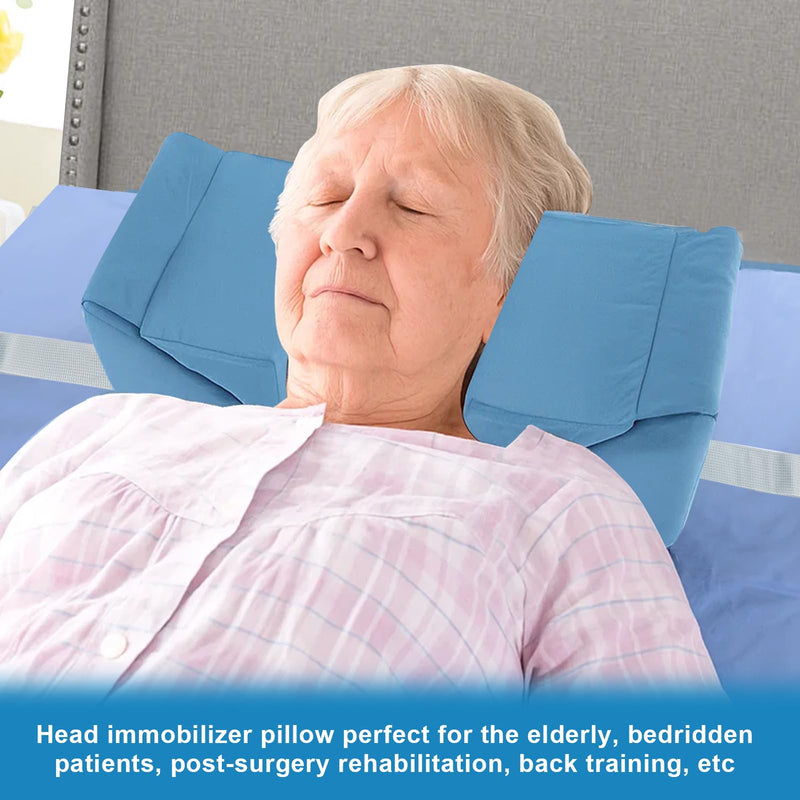 [Australia] - Neck Stabilizer for Sleeping, Wheelchair Headrest, Head Positioning Pillow to Keep Head Straight, Support Pillows for Sleeping Upright, Back Sleeping Pillow for Adults, Elderly, Bedridden 
