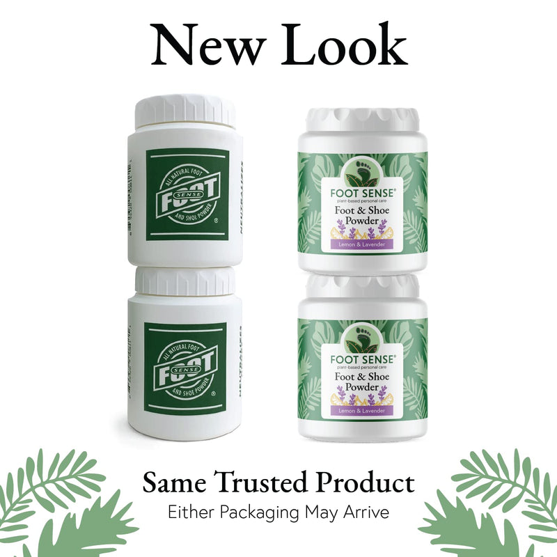 FOOT SENSE All Natural Foot & Shoe Powder, Foot Deodorant, Talc-Free, Odor Eliminator, Disinfects & Deodorizes, Long-Lasting up to 6 Months Safe for Men, Women, Kids, Athletes, 50g (2 Pack) 1.76 Ounce (Pack of 2)