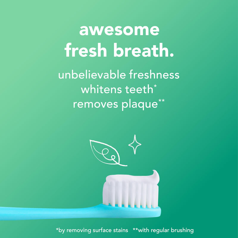 [Australia] - hello Super Fresh Fluoride Free Toothpaste, Toothpaste for Bad Breath, Helps Remove Surface Stains, Natural Spearmint, 3 Pack, 4.7 Oz Tubes 