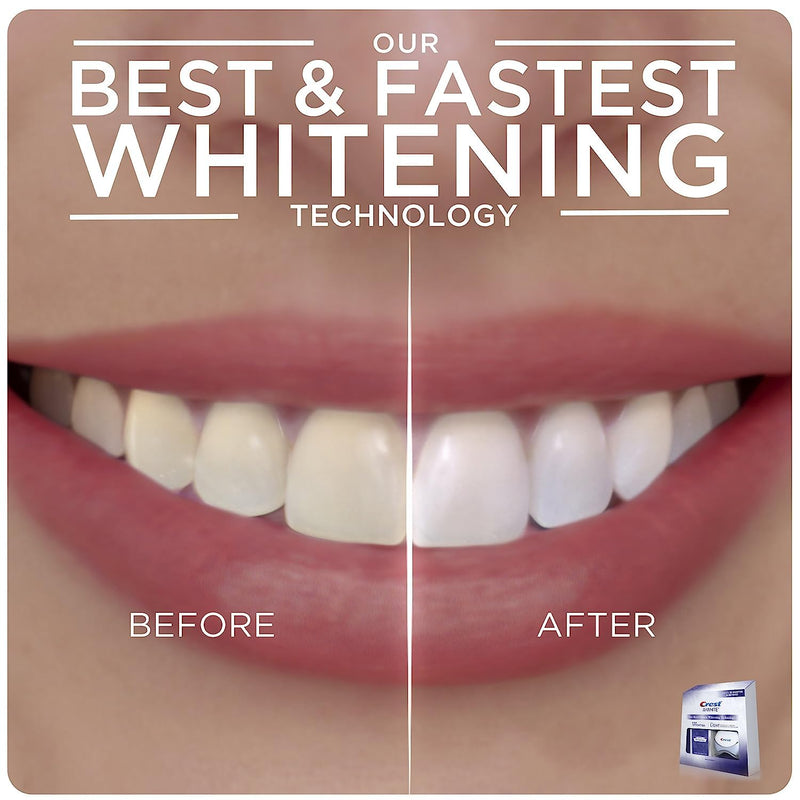 [Australia] - Crest 3D Whitestrips + LED Light – Teeth Whitening Kit, 1 Light + 10 Treatments, Each with 1 Upper/1Lower, 20 Strips – Crest 3DWhite Teeth Whitening Strips 