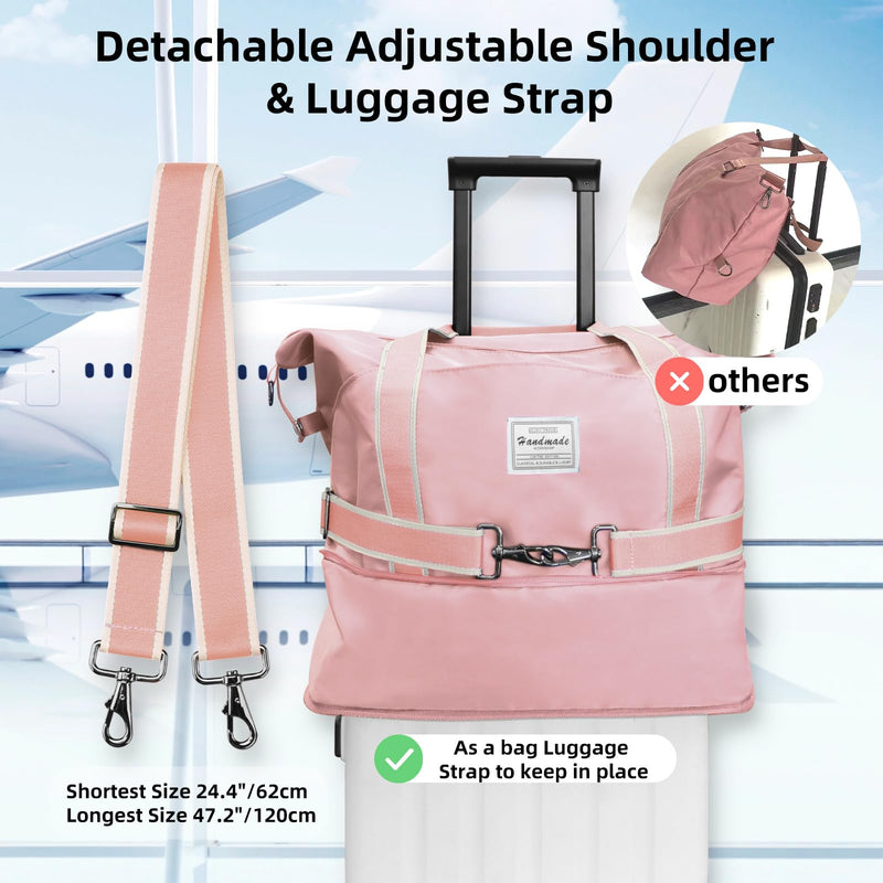 WALNEW Travel Duffel Bag & Passport Holder Bundle