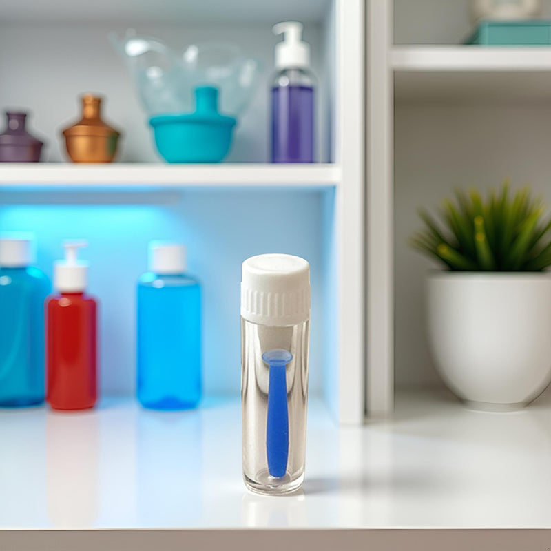 [Australia] - Blue Convenient Soft Silicone Contact Lens Tool Plunger Remover for Soft and Hard Lenses Multipurpose Accessory Soft Contact Lens Helper Tool Contact Lens Care Hard Contact Lens Care Products 