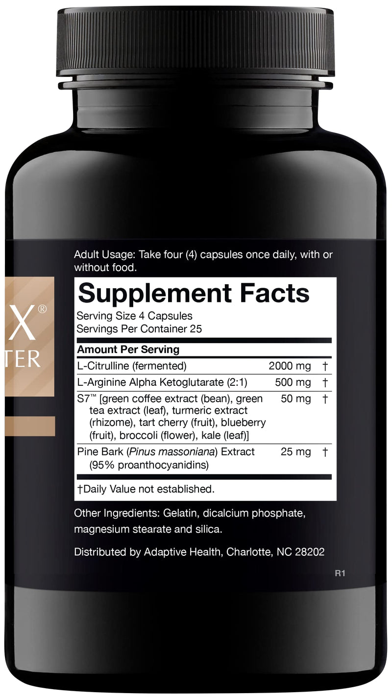 [Australia] - Nugenix Nitric Oxide Booster Supplement - Nitric Oxide Flow, L-Arginine, L-Citrulline, Pine Bark Extract - Vasodilator - 100 Capsules 