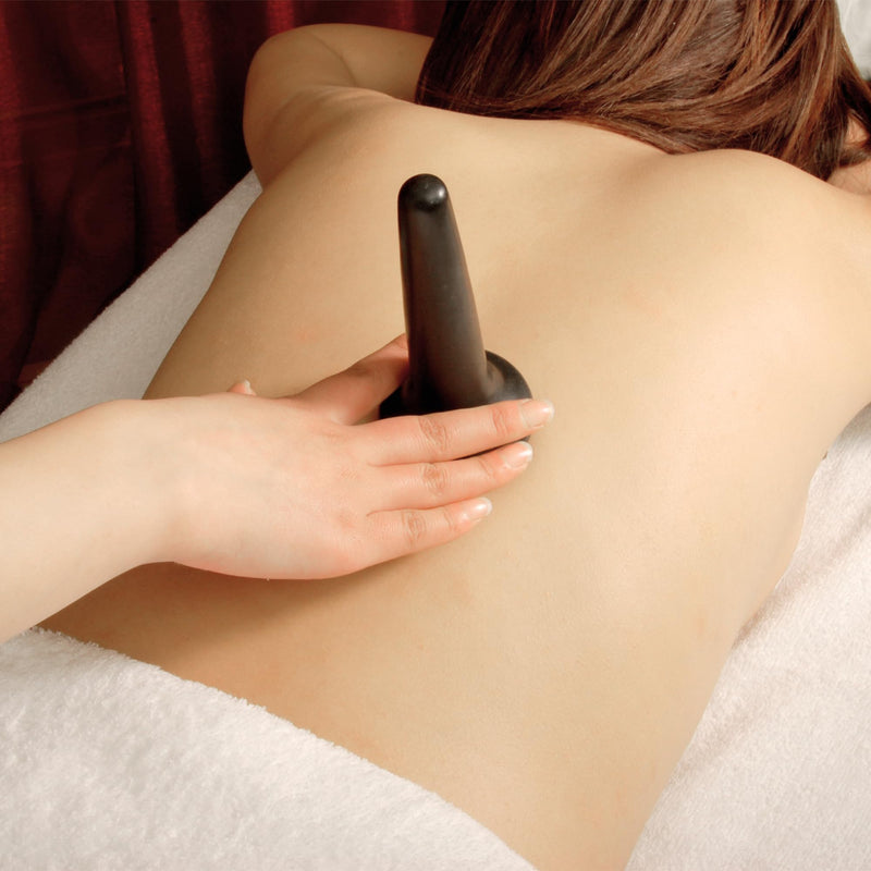 [Australia] - Master Massage TitanGrip Therapeutic Basalt Nail Shape Hot Massage Stone with Trigger Point and Acupressure Tool for Deep Tissue Relaxation and Reflexology Massage (1 Piece) 