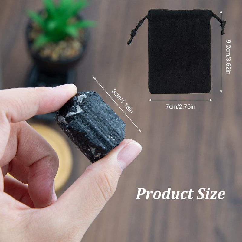 [Australia] - Black Tourmaline Raw Stone Crystals Natural Stone de 20 a 30mm 100g, Natural Raw Stones, Semi-Precious Stones Natural Raw Stones for Crystal Therapy Rock Decor Meditation Gemstone Water 