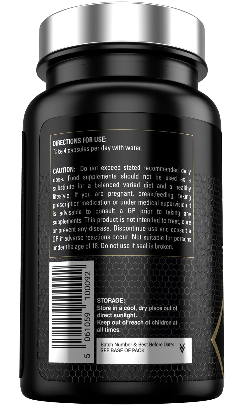 PCT UltraMax for Men Premium Grade PCT Post Cycle Supplement Supports Liver and Kidney Function 1 Month Course 120 Vegan Capsules