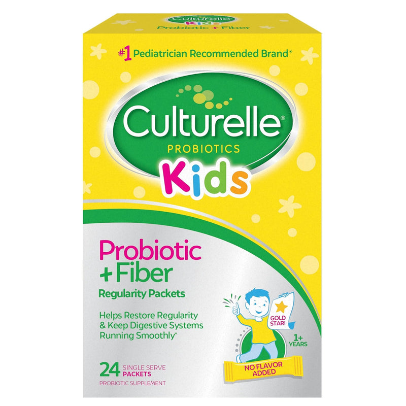 Culturelle Kids Probiotic Packets (Ages 3+) & Gummies (Ages 2+) for Digestive & Immune Health, Eye Support Unflavored + Gummies 24 Servings (Pack of 1)