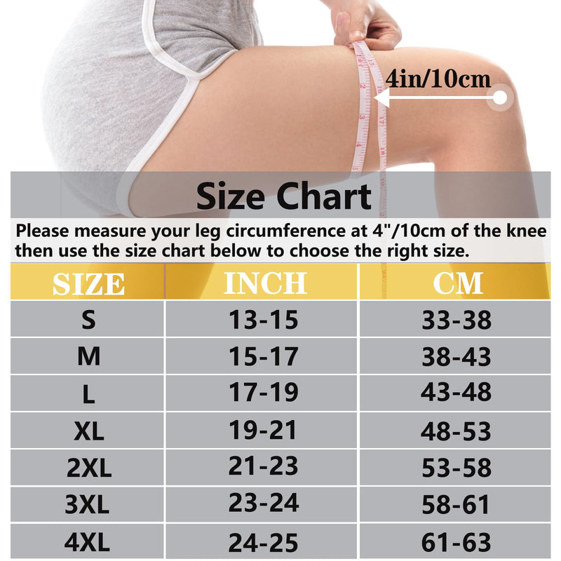 [Australia] - Copper Knee Braces with Strap for Knee Pain Women and Men(2 Pack), Knee Compression Sleeve for Arthritis, ACL, Meniscus Tear, Joint Pain Relief, Knee Support for Working, Running, Weightlifting Black+Copper Medium 