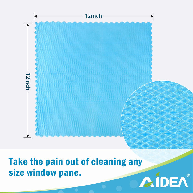 [Australia] - AIDEA Microfiber Glass Cleaning Cloths-8PK, Premium Microfiber Glass and Window Cleaner, Lint-Free Quickly Clean Windows, Glasses, Windshields, Mirrors, Stainless Steel-12"x12" 12"x12" 