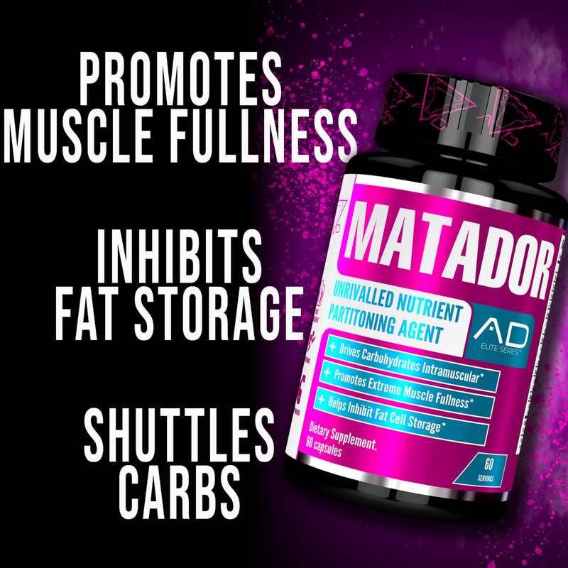 [Australia] - Project AD Matador Muscle Builder Enhances Muscle Pumps and Promotes Muscle Growth And Energy (60 Capsules) 
