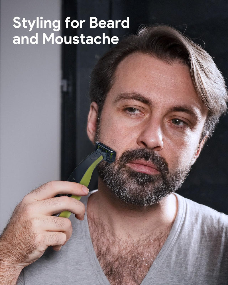 [Australia] - Attachments compatible with O Blade QP2520 QP2630 QP2724 QP2830 QP2734 360 Electric Beard Trimmer Replacement Blades, 1/2/3/5mm Trimming Attachments Oblade Accessories Kit 