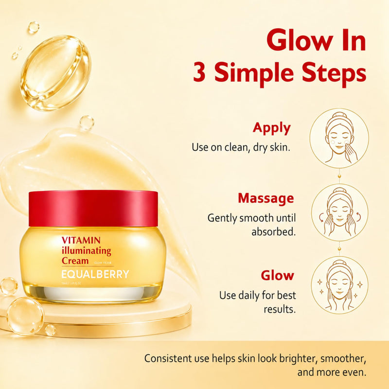 Vitamin Illuminating Cream with Niacinamide, TXA, Ceramide | Brightening for Uneven Tone & Dull Skin, Skin Barrier Support, Lightweight Hydration, 1.69 fl oz / 50ml