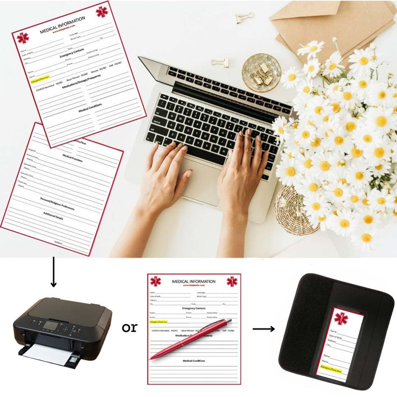 [Australia] - Autism/Non-Verbal/May Not Respond Awareness Medical Alert Seatbelt Cover for Kids and Adults with Emergency Information Form and Pocket by Help Belts. (Red, 6 Inch Car Seat) Red 