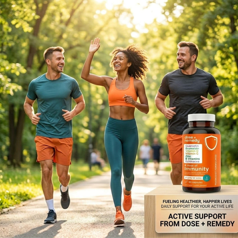 Dose of Immunity Immune Support Supplement & Booster for Adults Zinc 180ct | 7-in-1 immune system support: Quercetin, Bromelain, Vitamin C, D3, Zinc, Echinacea & B Vitamins. Vegan, non-GMO, made in USA 3 Pack Adult (180 Count)