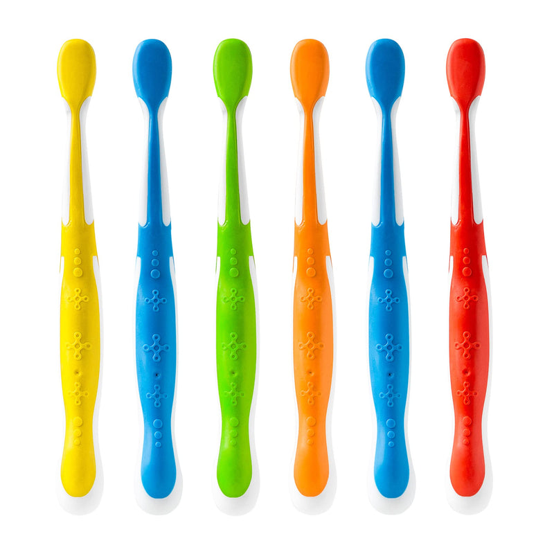 [Australia] - Brush Buddies Hot Wheels Toothbrush for Kids, Kids Toothbrushes, Toothbrush Pack, Soft Bristles for Kids, Toddler Ages 2-4, 6PK Multicolor 1 Count (Pack of 6) 