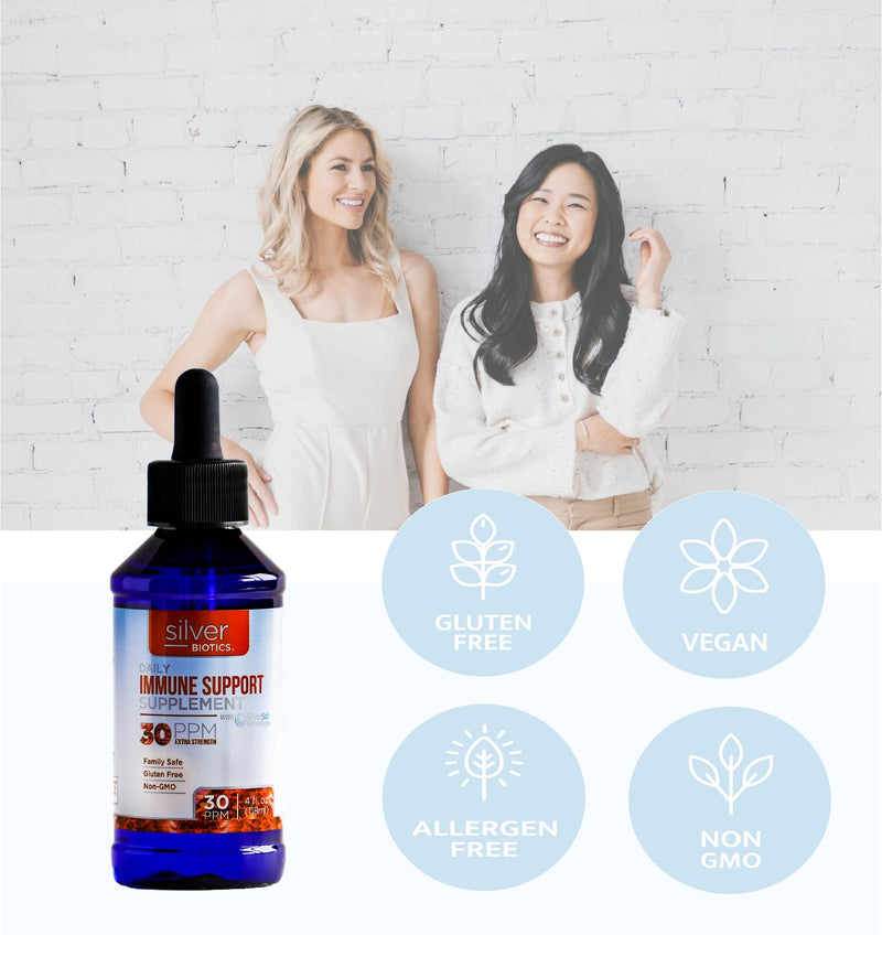 [Australia] - Silver Biotics Liquid 30 PPM Patented Multivalent SilverSol Technolology | Bio-Hacking Immune Building Natural Support |4 oz. Dropper 4 Fl Oz (Pack of 1) 